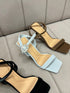 Women Elegant Diamond Embedded Buckle Straps Heel